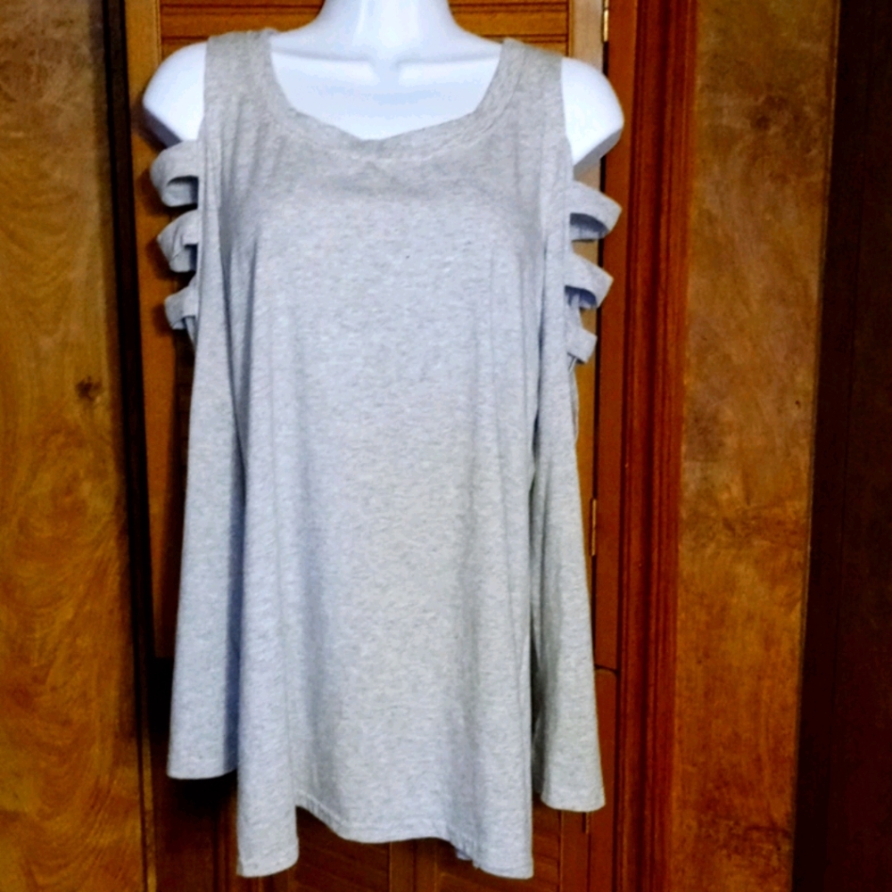 Leo Rosi Cold Shoulder Long Sleeved Top